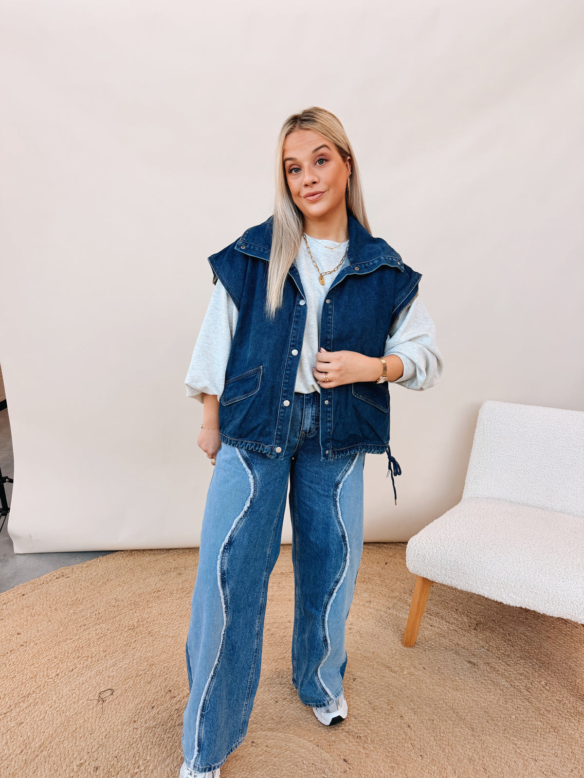 Lucie Jeans Jacket Navy