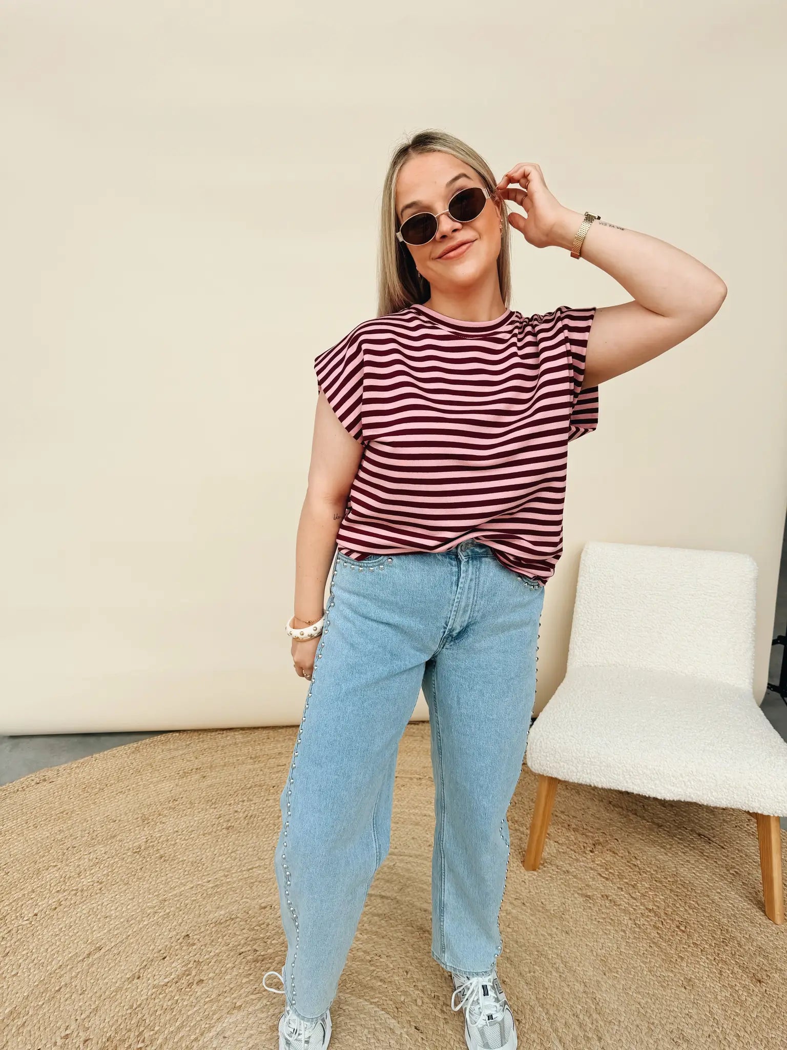 Zadie Top Bordeaux