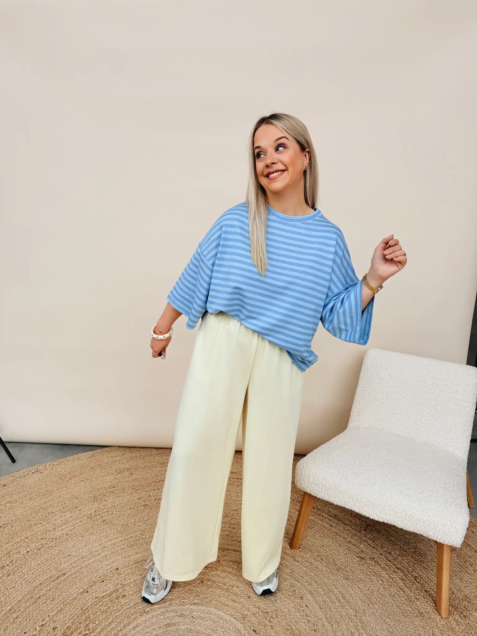 Shirt Soleil Babyblauw