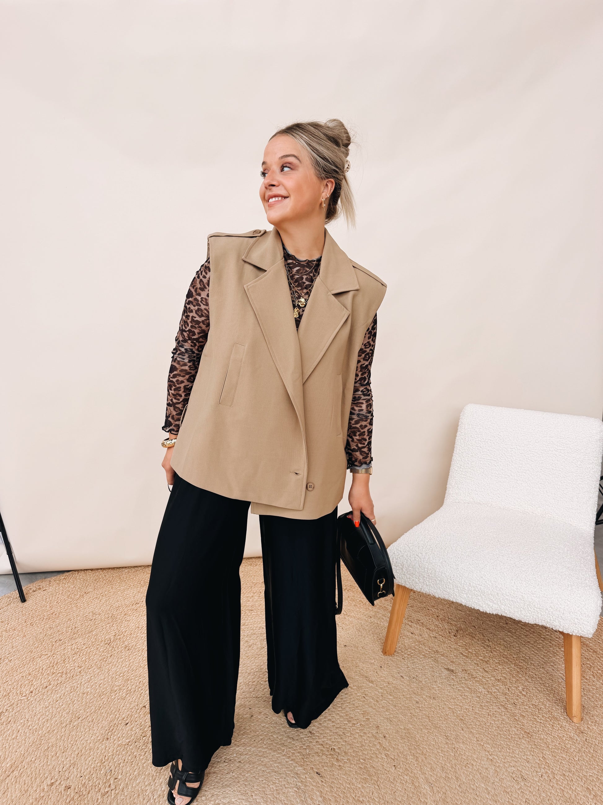 Estelle Leopard Top