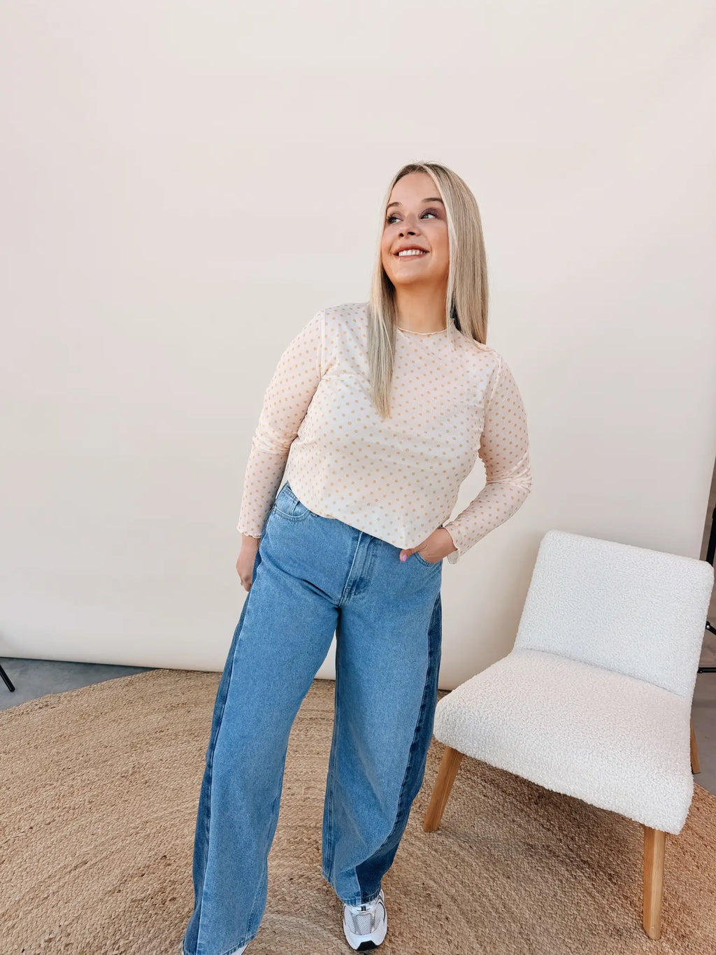 Teresa Dot Top Geel