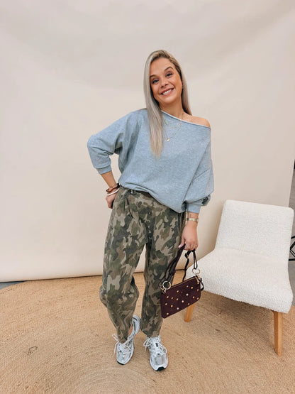 Marie Top Lichtgrijs
