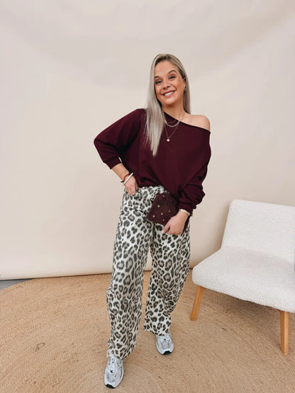Femke Leopard Jeans