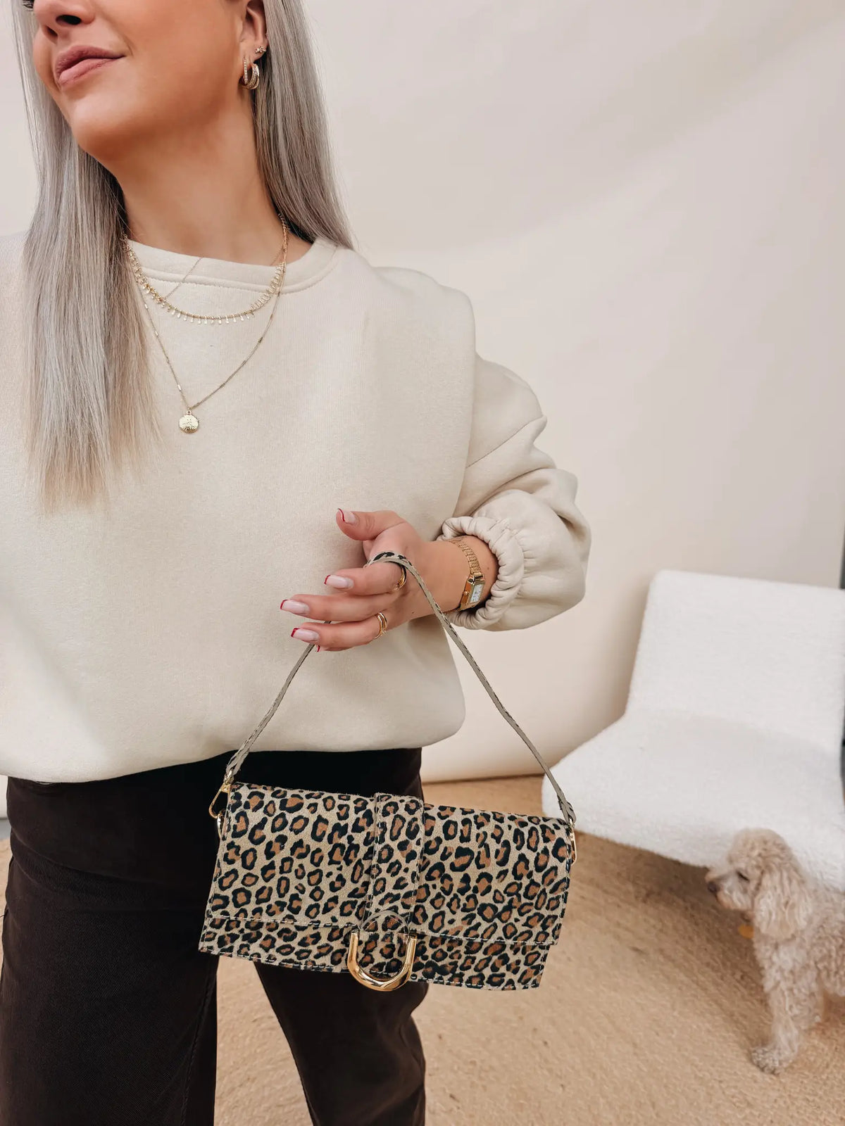 Coffee Addict Sweater Beige