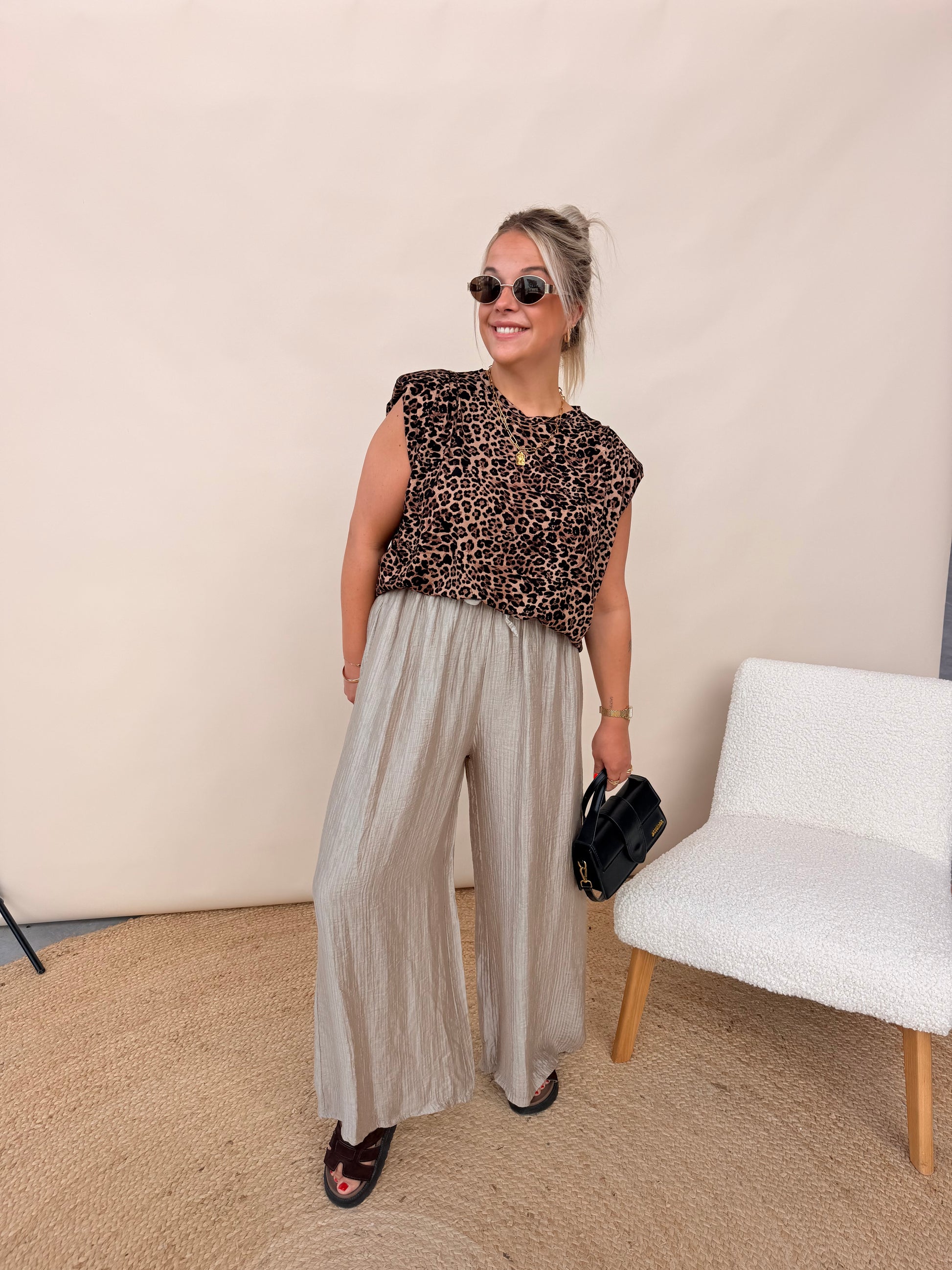 Cathy Leopard Top