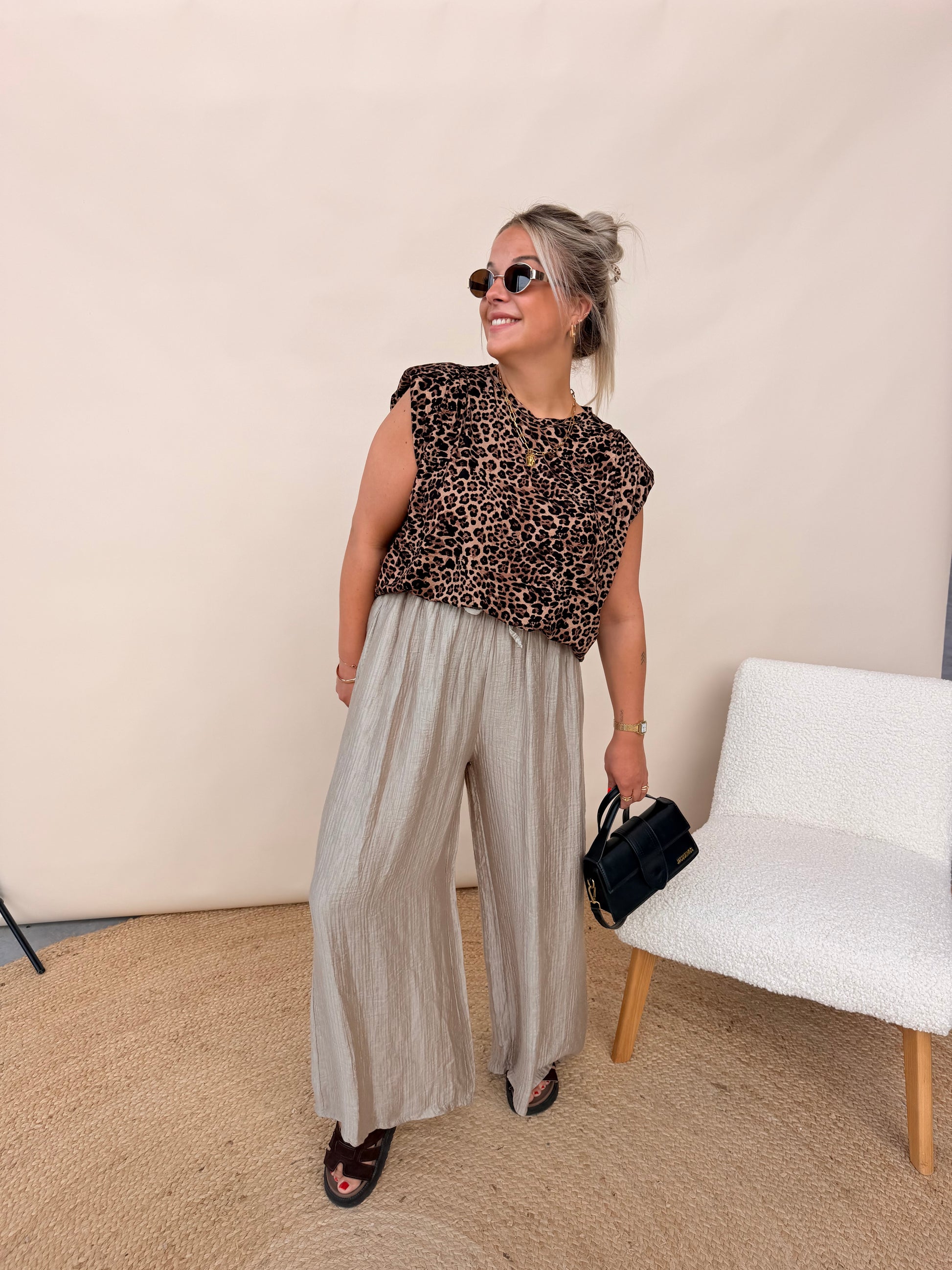 Cathy Leopard Top