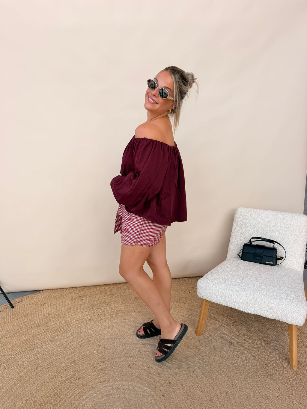 Madeleine Top Bordeaux
