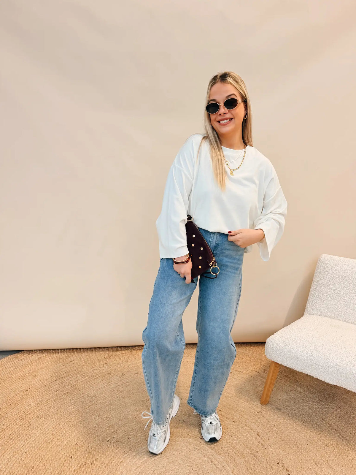 Paulette Balloon Jeans Paillettes