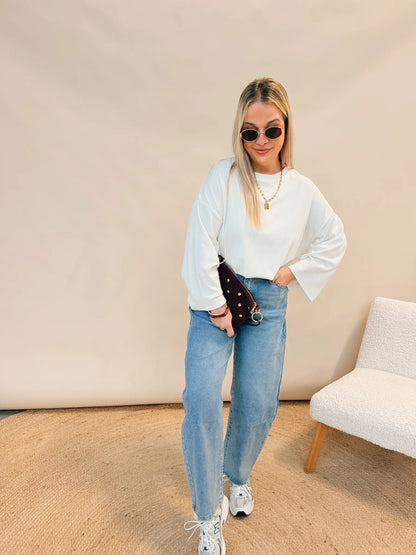 Paulette Balloon Jeans Paillettes