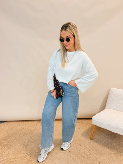 Paulette Balloon Jeans Paillettes