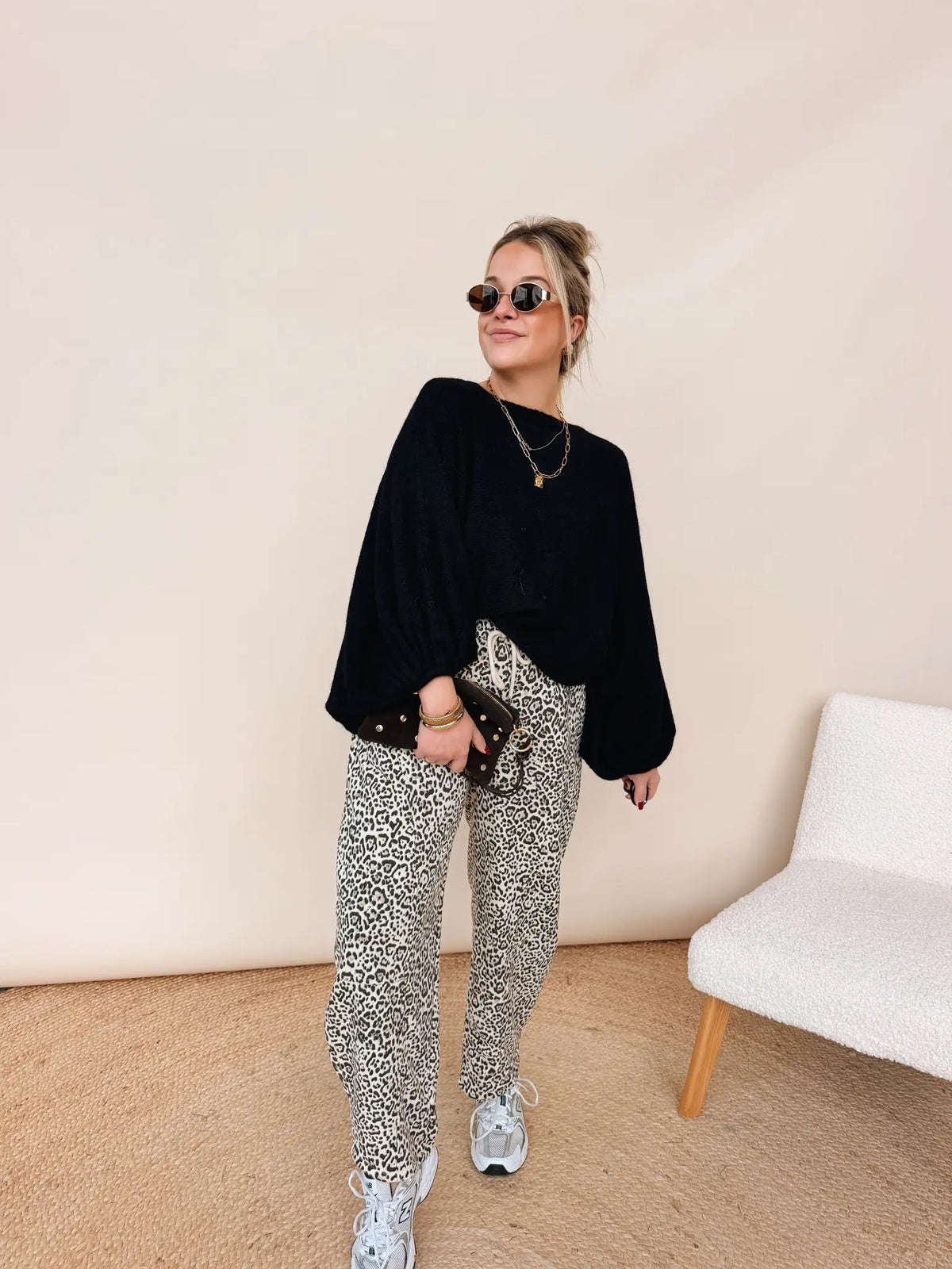 Lilou Leopard Pantalon