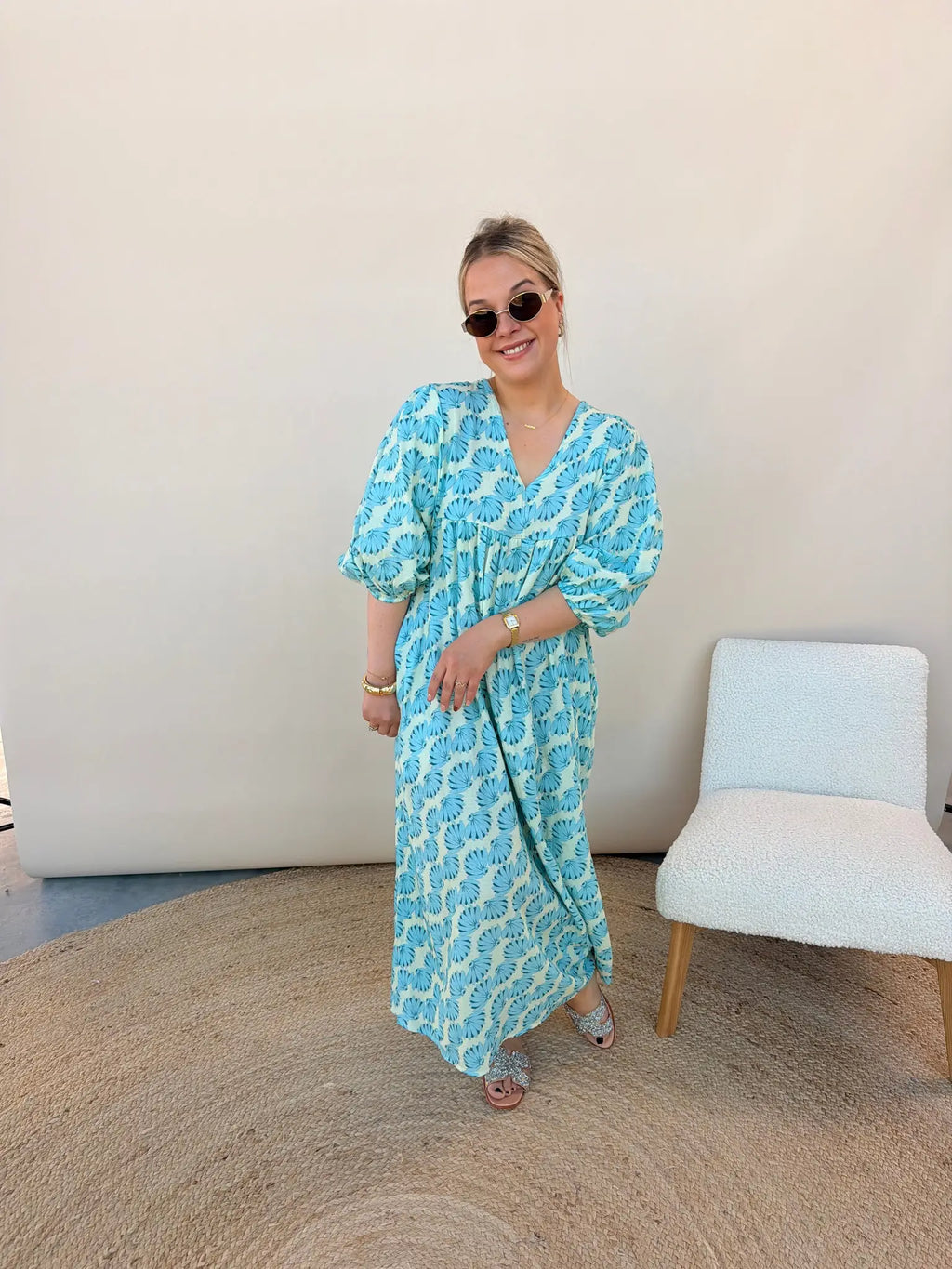 Adelaide Jurk Blauw