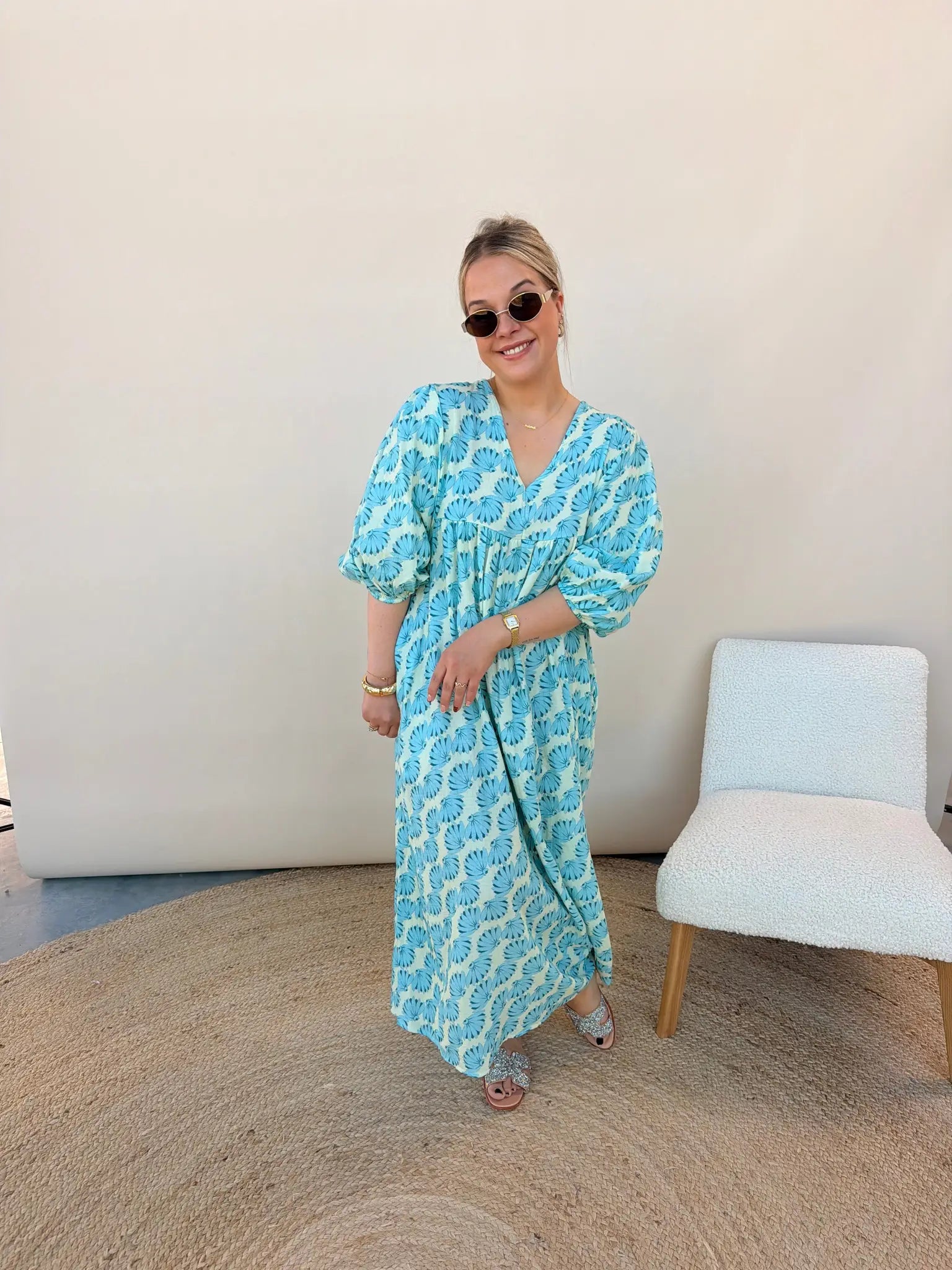 Adelaide Jurk Blauw