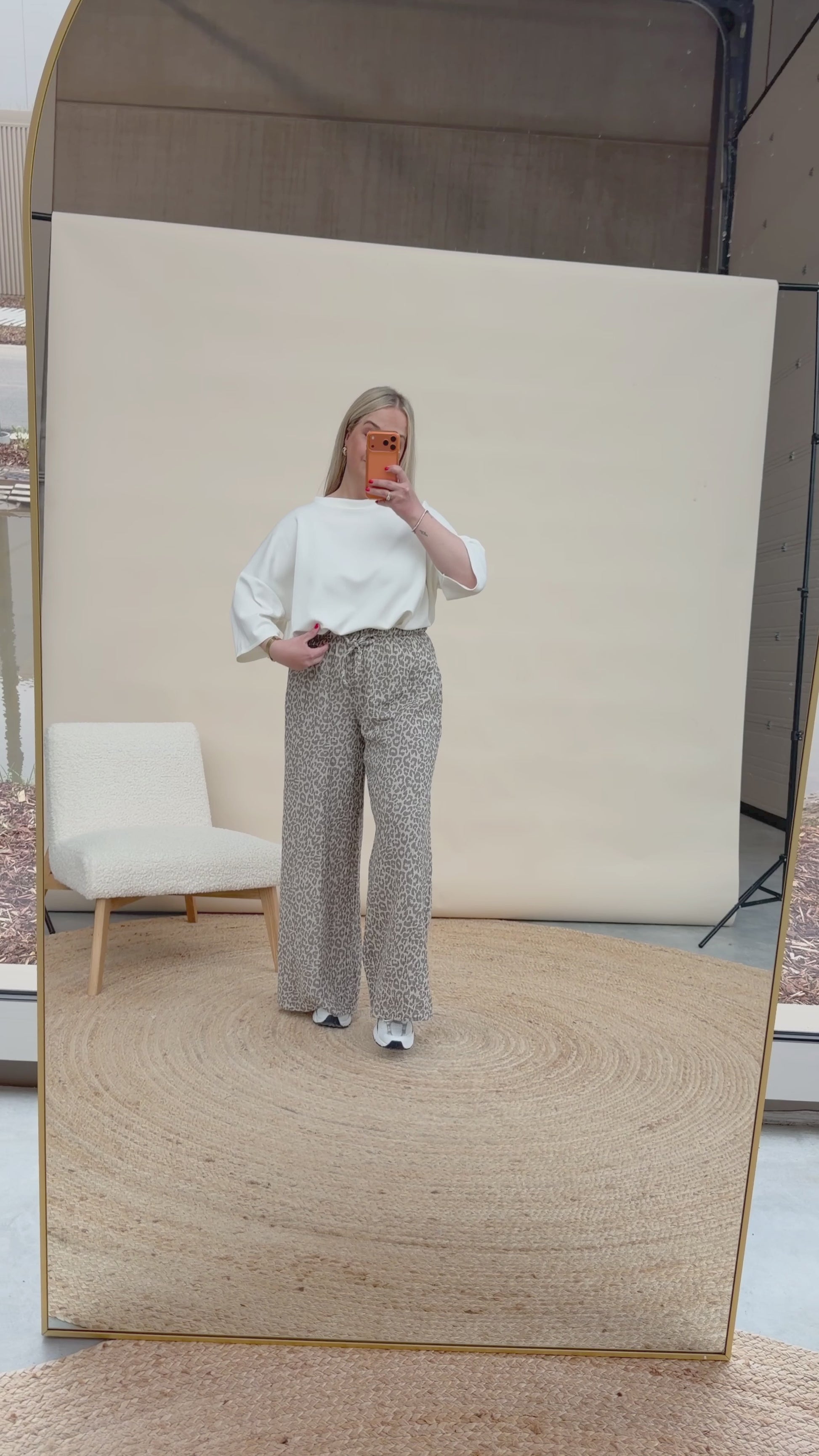 Gaelle Leopard Pantalon